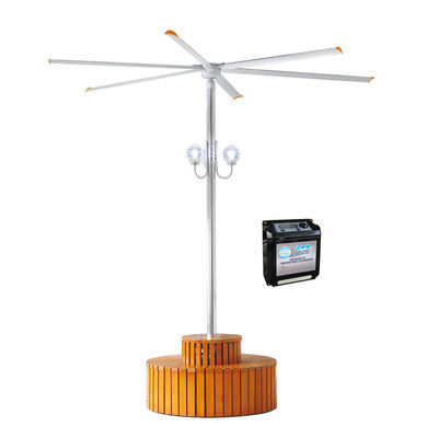 Βιομηχανικός μεγάλος ανώτατος ανεμιστήρας KCoolVent HB-A2500 HVLS για το μεγάλο διάστημα, μηχανή κιβωτίων ταχυτήτων 0.75kW, λεπίδες ανεμιστήρων κραμάτων αργιλίου